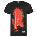 Multicoloured - Front - Star Wars Mens Darth Vader Lightsaber T-Shirt