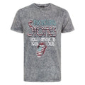 Grey - Front - The Rolling Stones Mens Acid Wash T-Shirt