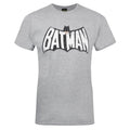 Grey - Front - Batman Official Mens Retro Logo T-Shirt