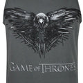 Charcoal - Side - Game Of Thrones Mens Three Eyed Raven Vest