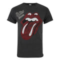 Charcoal - Front - Amplified Mens Rolling Stones Tongue Autograph T-Shirt