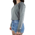 Grey - Side - Harry Potter Womens-Ladies Waiting On My Letter Cropped Sweatshirt