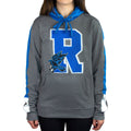 Grey-Blue - Side - Harry Potter Unisex Ravenclaw R Patch Hoodie