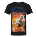 Black - Front - Star Wars: The Force Awakens Mens BB-8 Poster T-Shirt