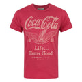 Red - Front - Junk Food Mens Coca Cola T-Shirt