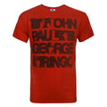 Red - Front - Junk Food Mens Names The Beatles T-Shirt