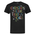 Black - Front - Junk Food Mens Christmas Is For Fruit-Cakes T-Shirt