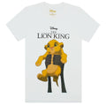 White - Front - The Lion King Womens-Ladies Circle Of Life Simba T-Shirt