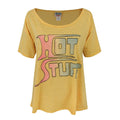 Yellow - Front - Junk Food Womens-Ladies Hot Stuff T-Shirt