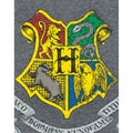 Charcoal - Close up - Harry Potter Mens Hogwarts T-Shirt