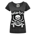 Charcoal - Front - Amplified Womens-Ladies March Motorhead T-Shirt