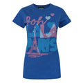 Royal Blue - Front - Junk Food Womens-Ladies Ooh Lala Paris T-Shirt