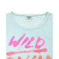 Light Blue Marl - Back - Junk Food Womens-Ladies Wild Child T-Shirt