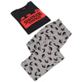 Black-Red-Grey - Back - Stranger Things Mens Long Pyjama Set