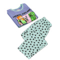 Purple - Back - Minecraft Girls Pyjama Set