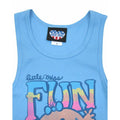 Blue - Back - Junk Food Womens-Ladies Fun In The Sun Little Miss Slim Vest