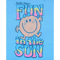 Blue - Side - Junk Food Womens-Ladies Fun In The Sun Little Miss Slim Vest