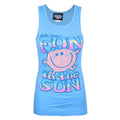 Blue - Front - Junk Food Womens-Ladies Fun In The Sun Little Miss Slim Vest