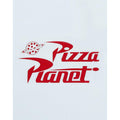 White-Red - Pack Shot - Toy Story Mens Ringer Pizza Planet T-Shirt