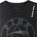 Black - Back - Pink Floyd Womens-Ladies Dark Side Of The Moon Diamante T-Shirt