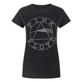 Black - Front - Pink Floyd Womens-Ladies Dark Side Of The Moon Diamante T-Shirt