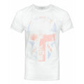 White-Red-Blue - Front - Junk Food Mens Union Jack Skull T-Shirt