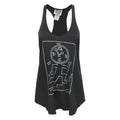 Black - Front - Junk Food Womens-Ladies Clock Keith Haring Racerback Vest Top