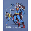 Blue Print - Side - Junk Food Mens Superman Is Now Single Superman T-Shirt