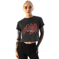 Grey - Back - Amplified Womens-Ladies Icarus Tour 77 Led Zeppelin Crop Top