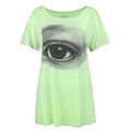 Green - Front - Blood Is The New Black Womens-Ladies Eye T-Shirt