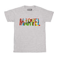 Grey-Red-Green - Front - Marvel Womens-Ladies Characters T-Shirt