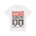 Black-White-Red - Back - Rick And Morty Mens Wanted Poster Pyjama Set