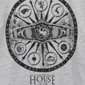Grey-Black - Side - House Of The Dragon Mens Symbols Heather T-Shirt