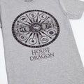 Grey-Black - Close up - House Of The Dragon Mens Symbols Heather T-Shirt