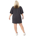 Charcoal-Orange - Back - Garfield Womens-Ladies Oversized T-Shirt Dress