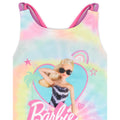 Pink-Blue-Yellow - Lifestyle - Barbie Girls Tie Dye One Piece Swimsuit