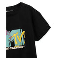 Black - Back - MTV Womens-Ladies Ice Cream Crop Top