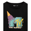 Black - Lifestyle - MTV Womens-Ladies Ice Cream Crop Top