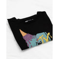 Black - Pack Shot - MTV Womens-Ladies Ice Cream Crop Top