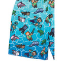 Blue - Close up - Minecraft Boys Swim Shorts