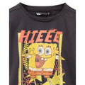 Charcoal Grey-Yellow - Lifestyle - SpongeBob SquarePants Womens-Ladies Crop Top