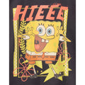 Charcoal Grey-Yellow - Pack Shot - SpongeBob SquarePants Womens-Ladies Crop Top