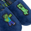 Blue-Green - Lifestyle - Minecraft Childrens-Kids Zombie Vs Creeper Slippers