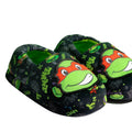 Black-Green - Side - Teenage Mutant Ninja Turtles Childrens-Kids Raphael Slippers