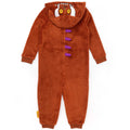 Brown-White-Purple - Back - The Gruffalo Childrens-Kids Character Fluffy Sleepsuit