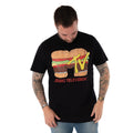 Black - Side - MTV Mens Burger Short-Sleeved T-Shirt