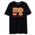 Black - Front - MTV Mens Burger Short-Sleeved T-Shirt