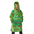 Green - Side - Teenage Mutant Ninja Turtles Boys Hoodie Blanket