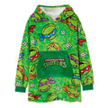 Green - Front - Teenage Mutant Ninja Turtles Boys Hoodie Blanket