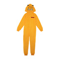 Yellow-Black - Front - Garfield Childrens-Kids Novelty All-In-One Nightwear